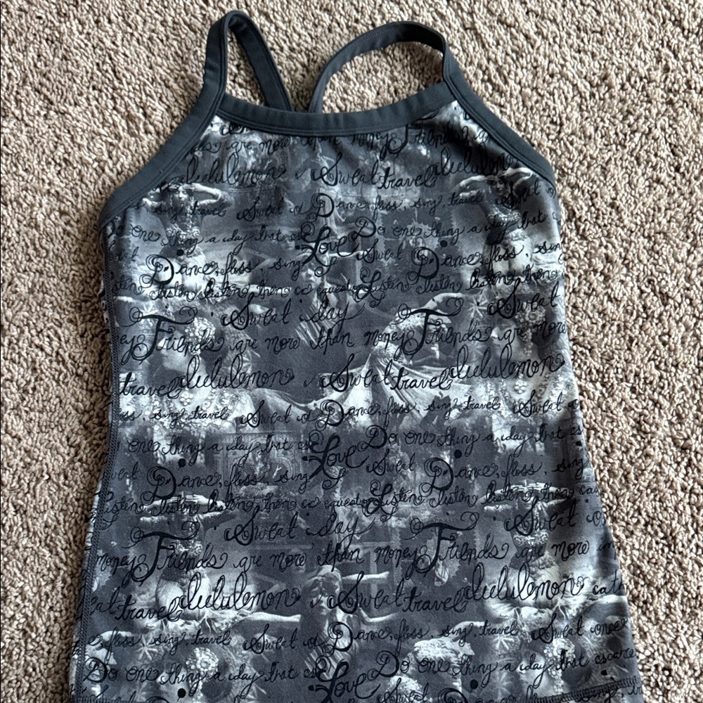 lululemon athletica Gray Tank Top